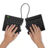 R-Go Tools ergonominė klaviatūra R-Go Split Break su pertraukų programine įranga, ergonominė padalinta klaviatūra, QWERTZ (DE), Bluetooth, juoda