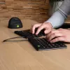 R-Go Tools ergonominė klaviatūra R-Go Split Break su pertraukų programine įranga, ergonominė padalinta klaviatūra, QWERTZ (DE), Bluetooth, juoda
