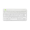 Ergonominė klaviatūra R-Go Tools R-Go Compact Break, kompaktiška klaviatūra su pertraukų programine įranga, QWERTZ (DE), Bluetooth, balta