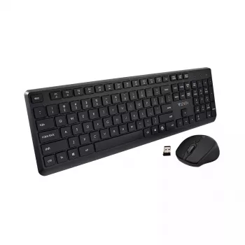 Belaidžių klaviatūros ir pelės rinkinys V7 CKW350US viso dydžio QWERTY
