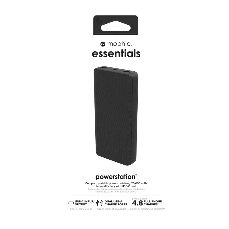 mophie essentials powerstation 20K 20000 mAh juoda