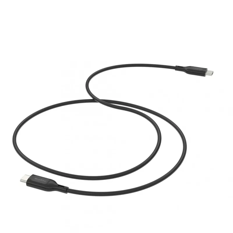 Įkrovimo laidas USB-C į USB-C 1 m — Zagg International mophie essentials, USB 2.0, juodas