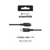 Įkrovimo laidas USB-C į USB-C 1 m — Zagg International mophie essentials, USB 2.0, juodas