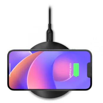mophie essentials belaidis įkrovimo kilimėlis 15 W išmaniajam telefonui juodas USB vidaus