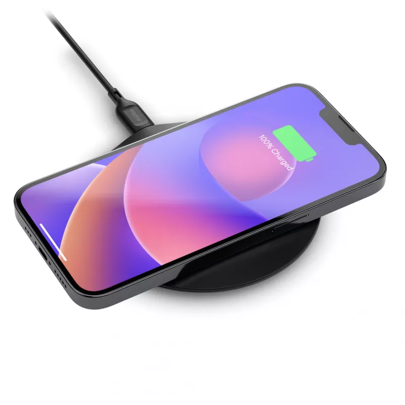 mophie essentials belaidis įkrovimo kilimėlis 15 W išmaniajam telefonui juodas USB vidaus
