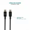 Ravanson Mobilis Charger 100W GaN 2×USB‑C + 1×USB‑A AC indoor — nešiojamam kompiuteriui, išmaniajam telefonui, planšetiniam kompiuteriui — juoda