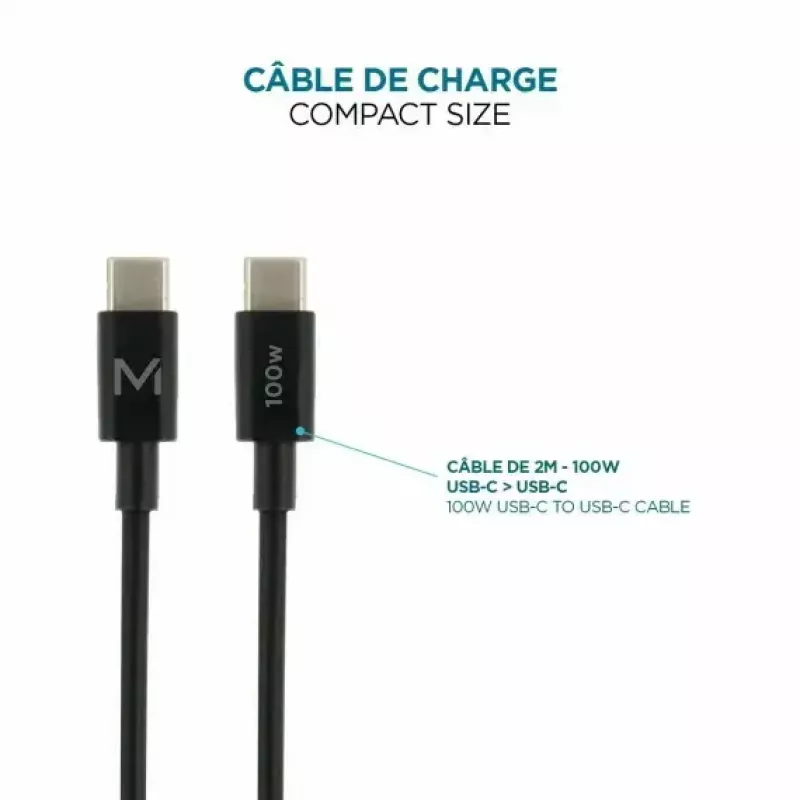Ravanson Mobilis Charger 100W GaN 2×USB‑C + 1×USB‑A AC indoor — nešiojamam kompiuteriui, išmaniajam telefonui, planšetiniam kompiuteriui — juoda