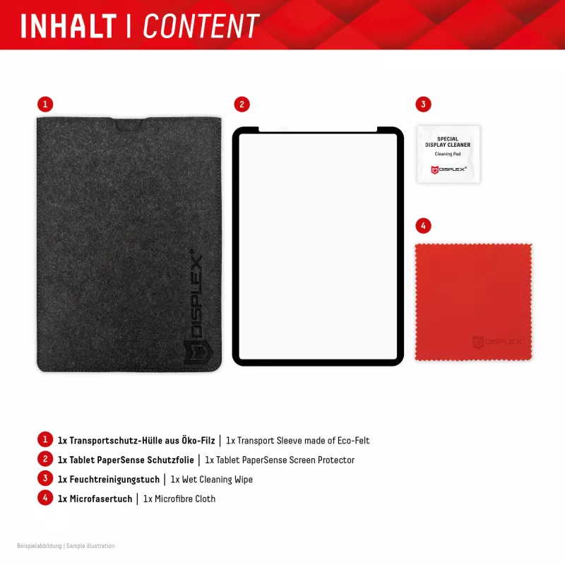 Displex TABLET PAPERSENSE, skirta iPad Pro 11'' (1./2./3./4. kartos) / Air (4./5. kartos), nuimama rašymo ar piešimo plėvelė, suteikianti popieriaus pojūtį