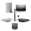 StarTech.com Wall Mount Workstation, VESA Mount For 32 inch Monitors (22lb/10kg), Fully Articulating Single Monitor Mount & klaviatūra Tray w/Desktop Computer/PC Bracket, Standing Desk