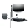 StarTech.com Wall Mount Workstation, VESA Mount For 32 inch Monitors (22lb/10kg), Fully Articulating Single Monitor Mount & klaviatūra Tray w/Desktop Computer/PC Bracket, Standing Desk
