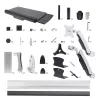StarTech.com Wall Mount Workstation, VESA Mount For 32 inch Monitors (22lb/10kg), Fully Articulating Single Monitor Mount & klaviatūra Tray w/Desktop Computer/PC Bracket, Standing Desk