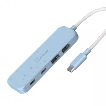 „j5create“ ekologiškas USB-C į 4 prievadų Type-C ir Type-A Gen 2 šakotuvas