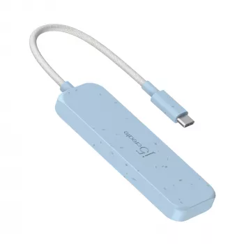 „j5create“ ekologiškas USB-C į 4 prievadų Type-C ir Type-A Gen 2 šakotuvas
