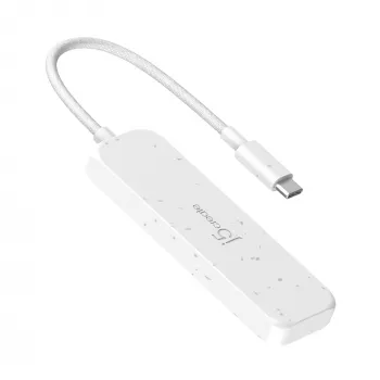 j5create ekologiškas USB-C į 4 prievadų Type-C ir Type-A Gen 2 šakotuvas