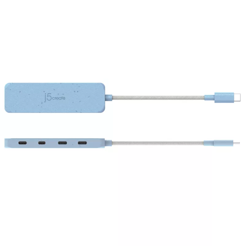 USB-C šakotuvas j5create JCH345EC-N 4 prievadų Type-C Gen 2 10000 Mbit/s