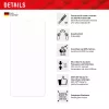 Displex Smart Glass (9H), skirtas Xiaomi Redmi 13C, tvirtinimo lipdukas, nedūžtantis