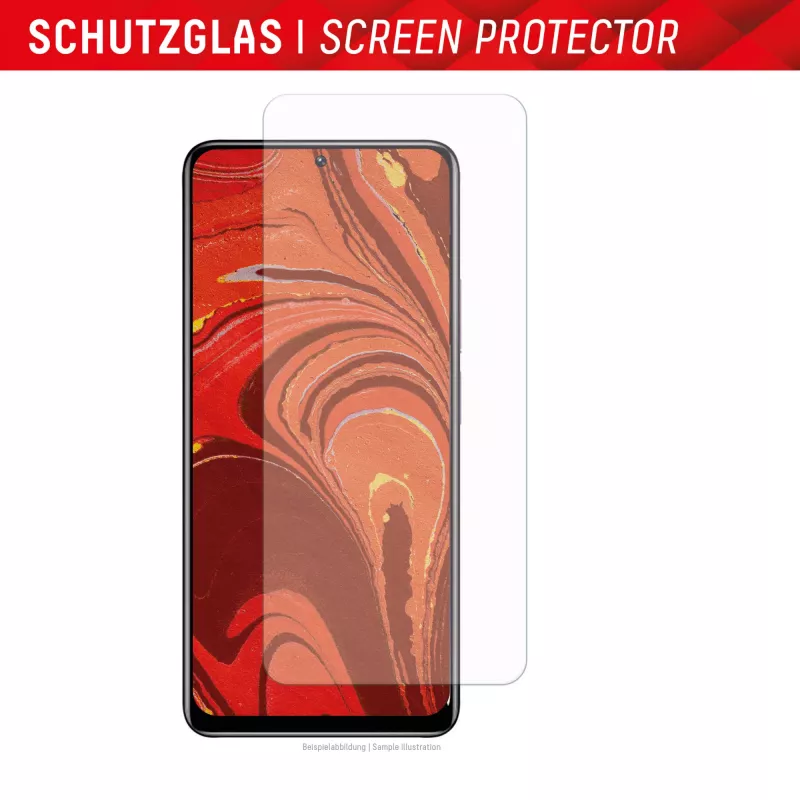 Displex ekrano apsauginis stiklas (10H), skirtas „Xiaomi Redmi Note 12 Pro(+) 5G“, su EASY-ON® Eco montavimo rėmeliu, atsparus įbrėžimams