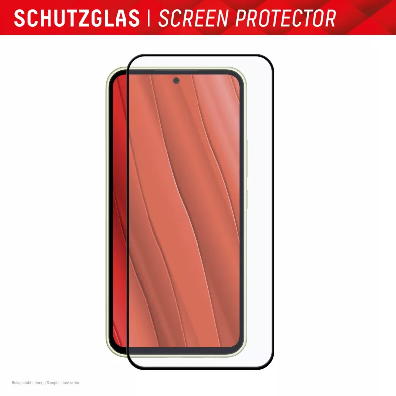 Displex Full Cover Screen Protector (10H), skirtas „Samsung Galaxy A35/A55 5G“, su EASY-ON® Eco montavimo rėmeliu, visiškas ekrano uždengimas