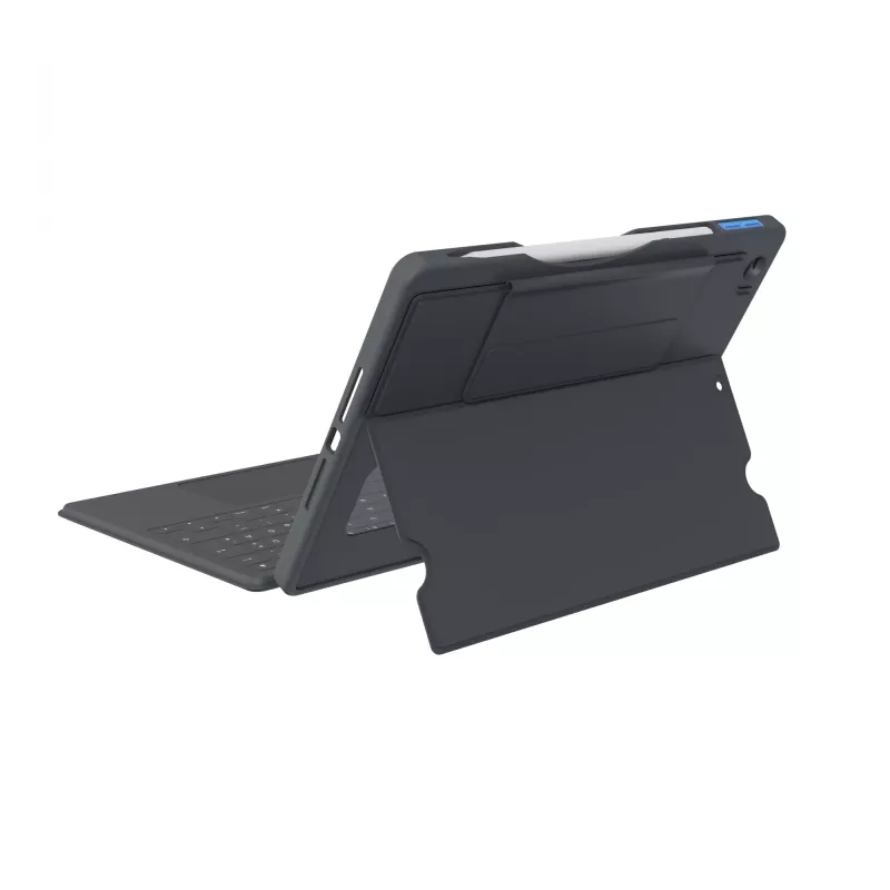 ASTAR DEQSTER Smart Rugged Touch Plus klaviatūra 10,2 colio — QWERTZ vokiška, mechaniniai jungikliai, Smart Connector prijungimas, pilka
