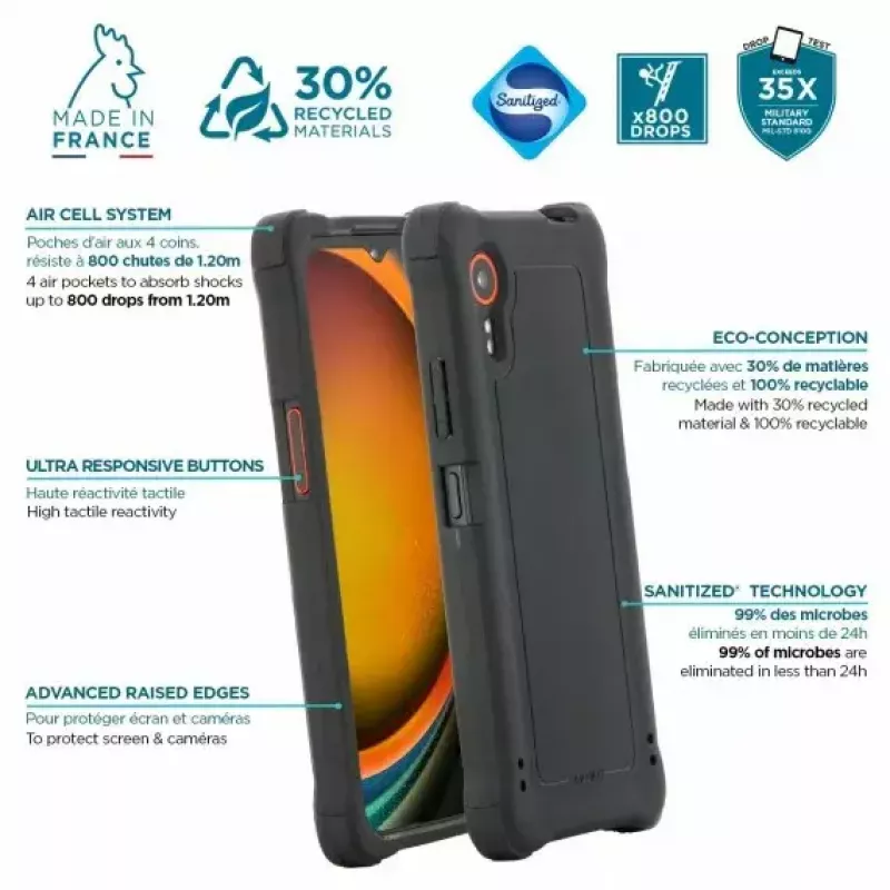 Dėklas Mobilis XCover 7 16,8 cm (6,6 col.) pilkas