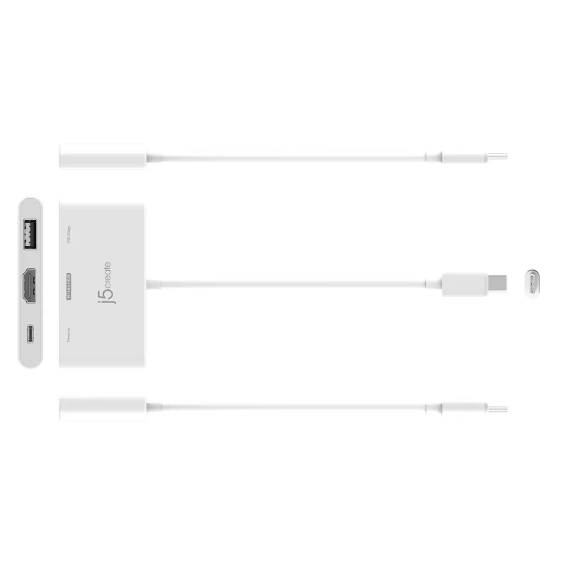 j5create JCA399 USB-C® į HDMI™ 4K144Hz ir USB™ 3.2 su 100W įkrovimu, juoda