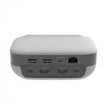 j5create JCDS337 USB-C® dviejų 4K garsiakalbio dokas Pro, juodas