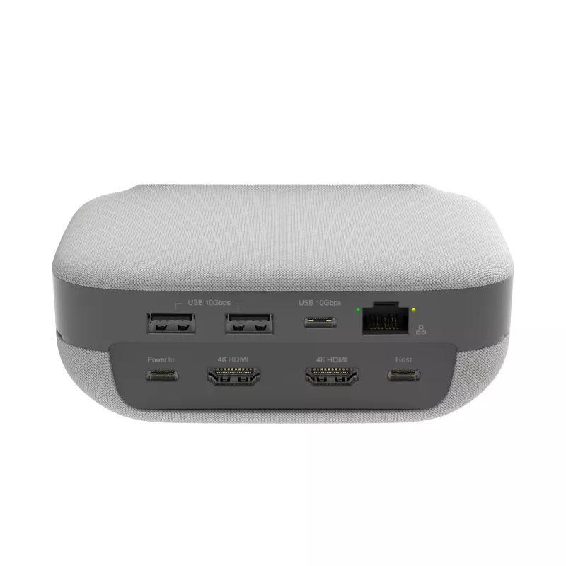 j5create JCDS337 USB-C® dviejų 4K garsiakalbio dokas Pro, juodas