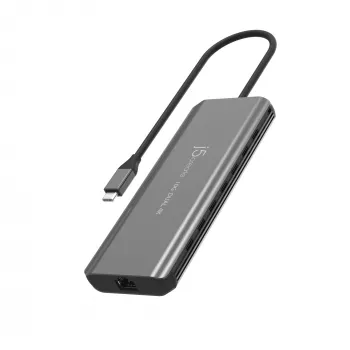 j5create JCD398 USB-C® Dvigubas 4K HDMI™ 10 Gbps Mini Dokas, Juodas