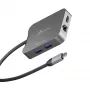 j5create JCD3191 4K60 Elite USB-C® kelioninis adapteris, juodas