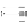 j5create JCD3191 4K60 Elite USB-C® kelioninis adapteris, juodas