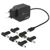 j5create JUP1565DC 67W GaN PD USB-C® mini įkroviklis su 6 tipų nuolatinės srovės jungtimis-EU, juodas