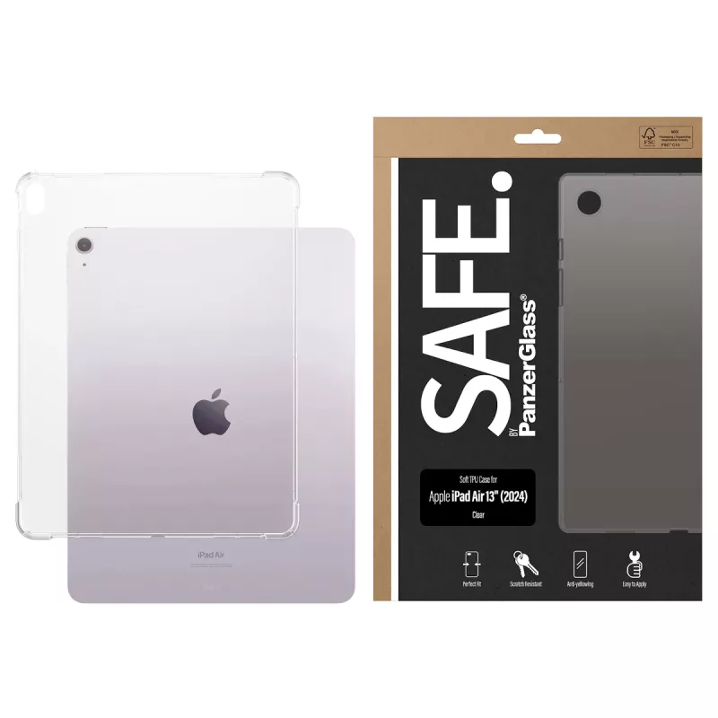 PanzerGlass SAFE. by ® TPU dėklas Skaidrus iPad Air 13'' (2024-2026)