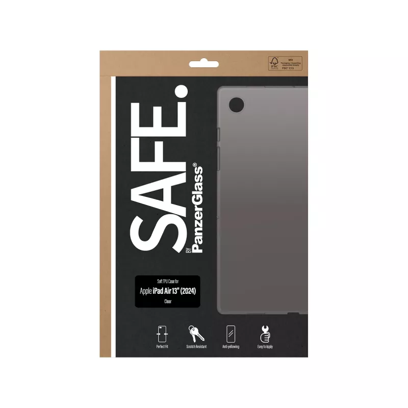 PanzerGlass SAFE. by ® TPU dėklas Skaidrus iPad Air 13'' (2024-2026)