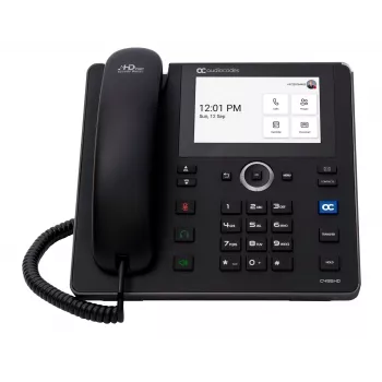AudioCodes Teams C455HD IP telefonas PoE GbE juodas, IP telefonas, juodas, laidinė ragelis, Android, SIP info, 8 linijos