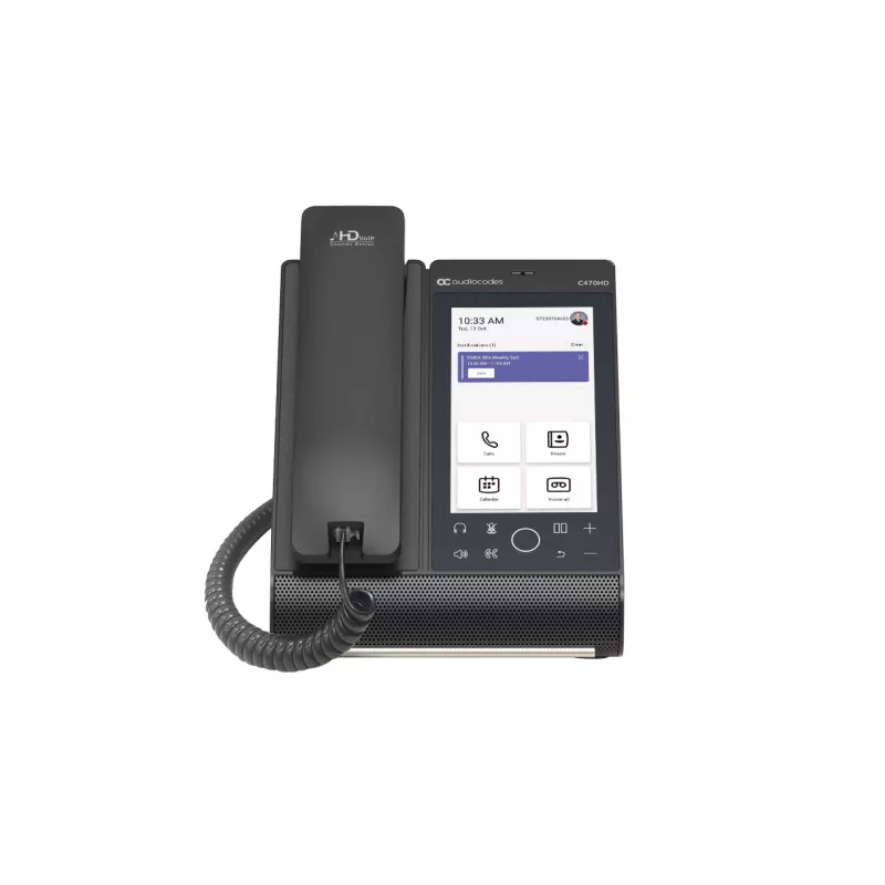 IP telefonas AudioCodes Teams C470HD PoE GbE laidinis ragelis Android