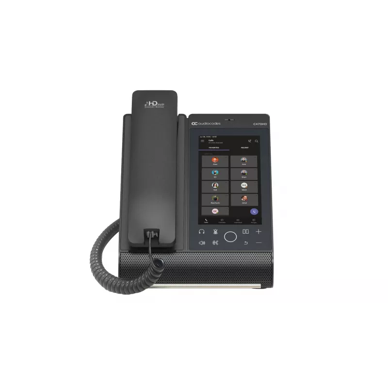 IP telefonas AudioCodes Teams C470HD PoE GbE laidinis ragelis Android