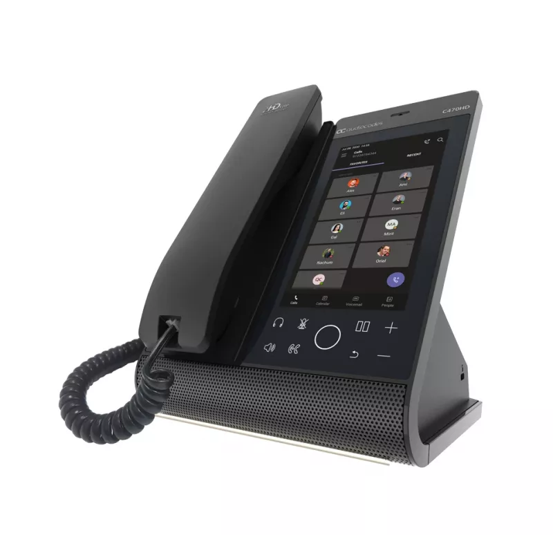 IP telefonas AudioCodes Teams C470HD PoE GbE laidinis ragelis Android
