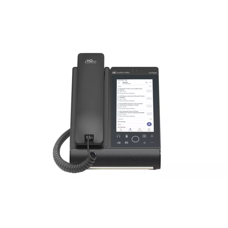 IP telefonas AudioCodes Teams C470HD PoE GbE laidinis ragelis Android