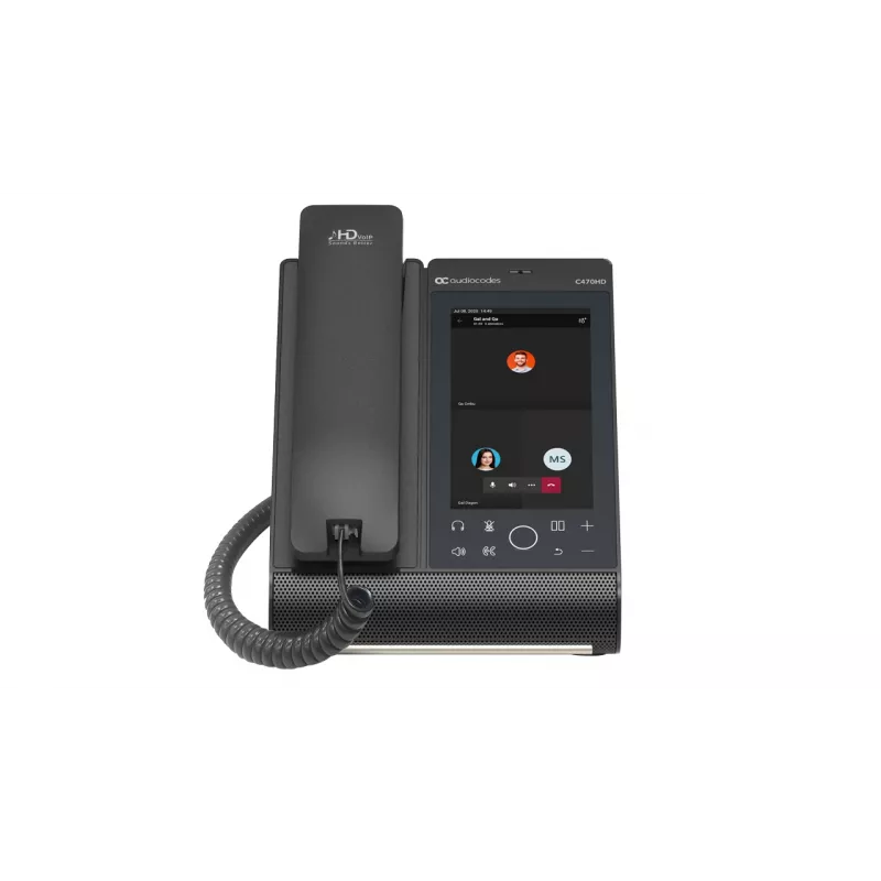 IP telefonas AudioCodes Teams C470HD PoE GbE laidinis ragelis Android