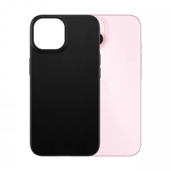 PanzerGlass SAFE. by ® TPU dėklas iPhone 15 | Juodas | DIDMENINĖ PRIEKA
