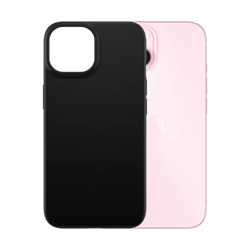 PanzerGlass SAFE. by ® TPU dėklas iPhone 15 | Juodas | DIDMENINĖ PRIEKA
