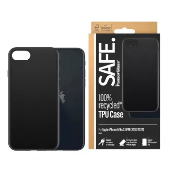 PanzerGlass SAFE. by ® TPU dėklas iPhone 8 | 7 | 6s | 6 | SE (2020-2022) | Juodas | Didmeninė pakuotė