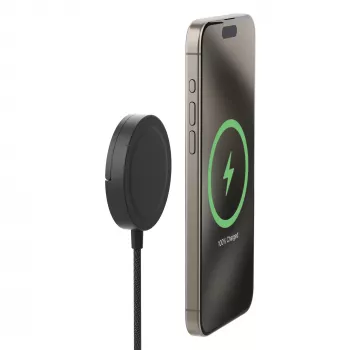 mophie Qi2 Magnetinis Kroviklis Išmaniajam Telefonui Juodas USB Belaidis Įkrovimas Greitasis Įkrovimas Vidaus