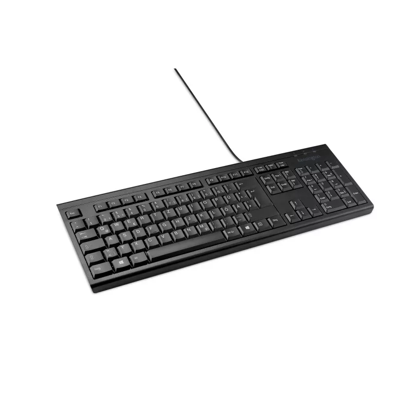 Kensington KB100 EQ laidinė viso dydžio klaviatūra USB membrana QWERTZ