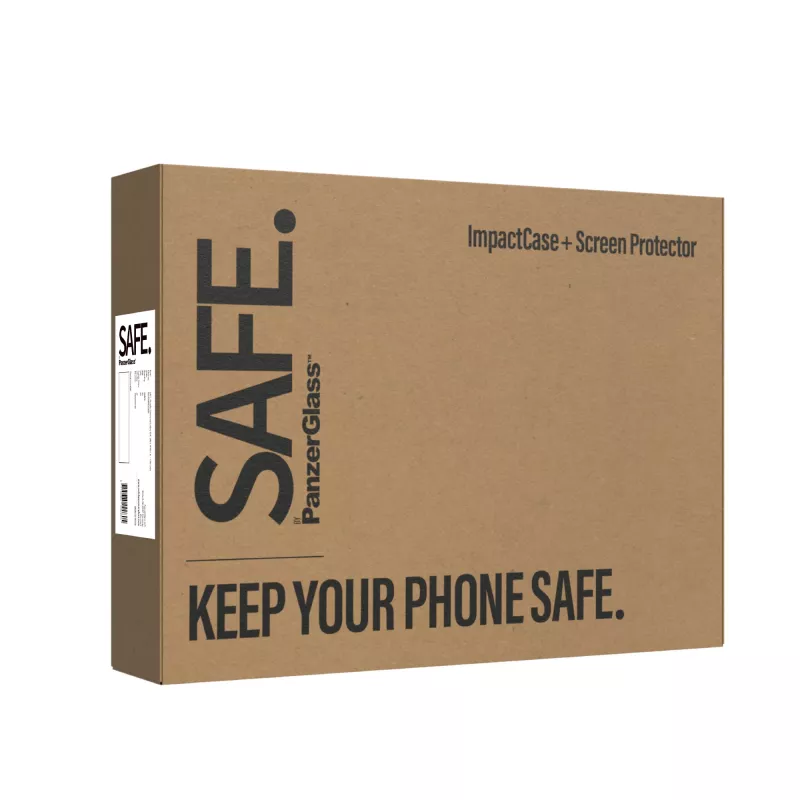 2-in-1 apsaugų rinkinys PanzerGlass SAFE. Samsung Galaxy S24 — grūdintas stiklas + TPU galinė plėvelė, skaidrus, 50 vnt.