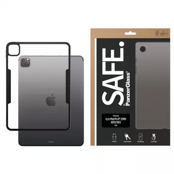 Skaidrus TPU dangtelis-futliaras PanzerGlass SAFE, skirtas Apple iPad Pro 11 col. (2018, 2020, 2021, 2022, 2024), permatomas