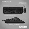 Incase Designed by Microsoft Wired Desktop 600 klaviatūra Pelė įtraukta Universal USB QWERTY UK anglų Juoda