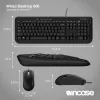 Incase Designed by Microsoft Wired Desktop 600 klaviatūra Pelė įtraukta Universal USB QWERTY UK anglų Juoda