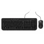 Incase Designed by Microsoft Wired Desktop 600 klaviatūra Pelė įtraukta Universal USB QWERTY Prancūzų Juoda