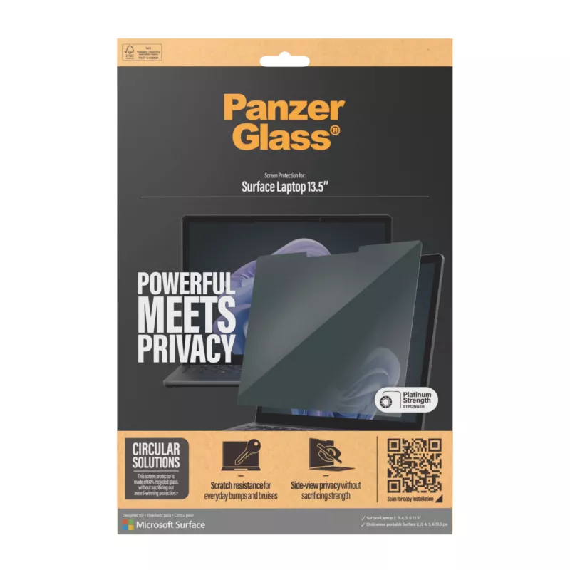 PanzerGlass ® Privatumo filtrai Microsoft Surface Laptop 13.5'' | 6 | 5 | 4 | 3 | 2